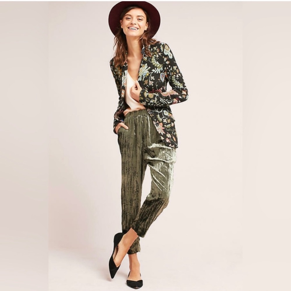 Ett Twa Crushed Velvet Pant